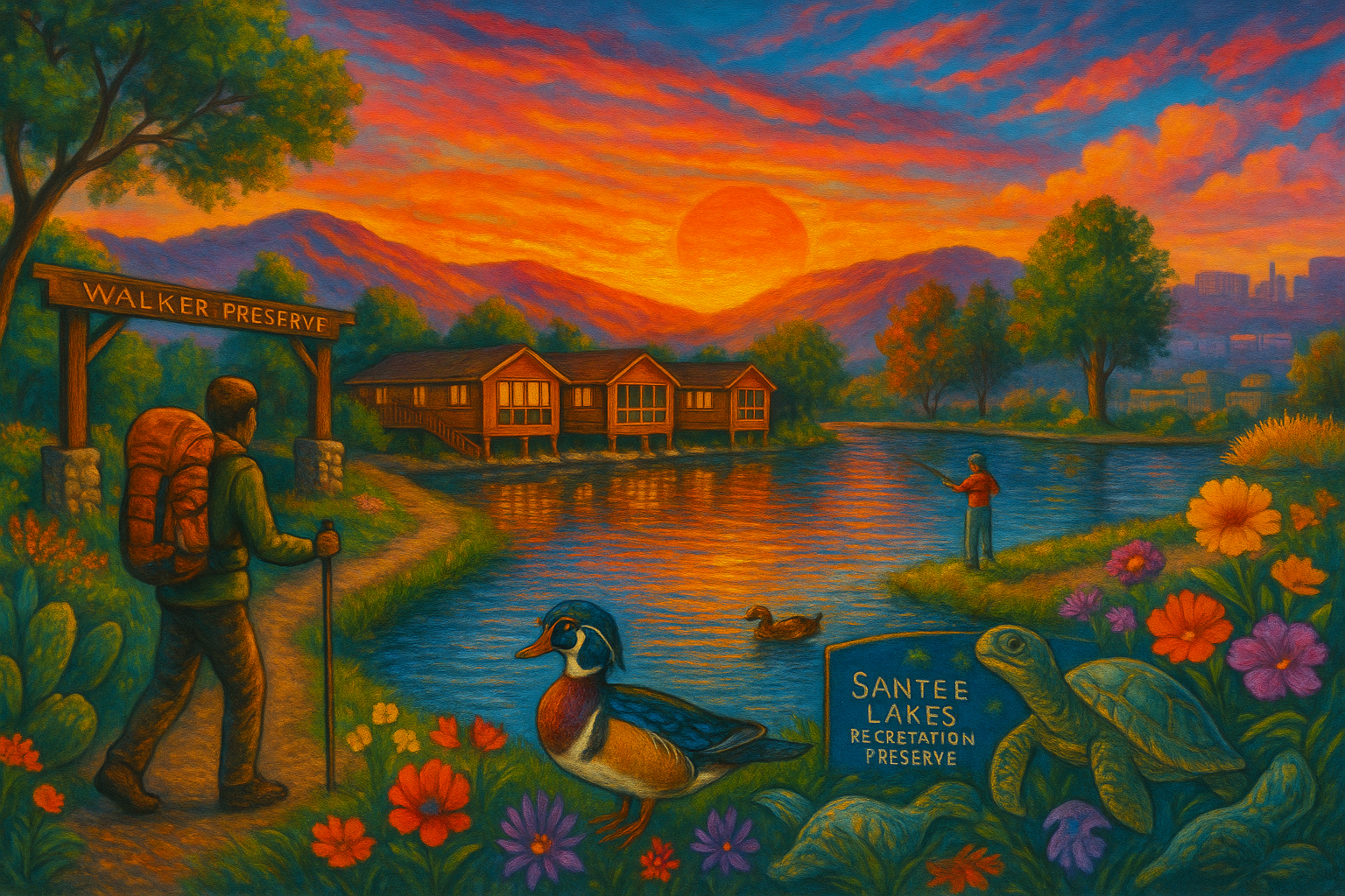 Art piece titled Walker Preserve Hike by Linda Baltodano